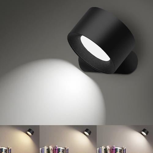 Magnetic LED Wall Lamp with Tri-Color Light Modes and Touch Control