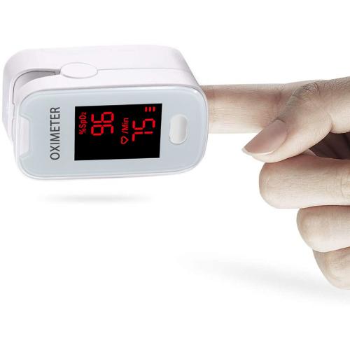 Avo+ Digital Fingertip Pulse Oximeter with LED Display - Accurate Blood Oxygen and Heart Rate Monitoring