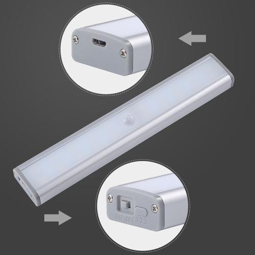 Rechargeable LED Motion Sensor Light Bar with Magnetic Backing – Multi-Pack Bright White