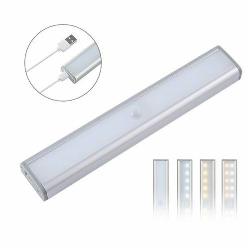 Rechargeable LED Motion Sensor Light Bar with Magnetic Backing – Multi-Pack Bright White