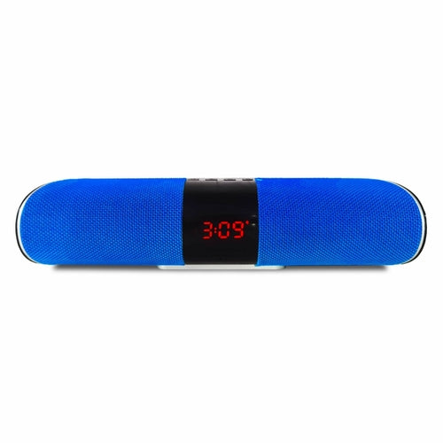 Bluetooth Soundbar Speaker with LED Clock Display and Alarm Function