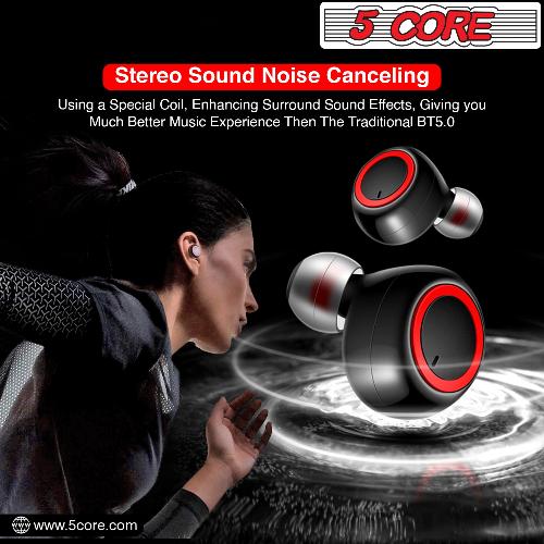 True Wireless Bluetooth Earbuds with 32-Hour Playtime, Active Noise Cancellation, and IPX8 Waterproof Rating | Wireless Earbuds for Crystal-Clear Sound and Comfortable Fit