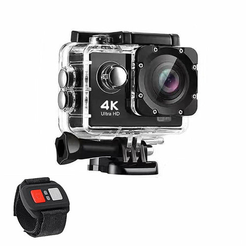 Ultra HD 4K Action Camera - Waterproof, Shockproof, and Dustproof with WiFi and 16MP Wide-Angle Lens