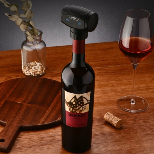 Auto Vacuum Wine Saver Cap - Electronically Seals and Preserves Wine for Long-Lasting Freshness