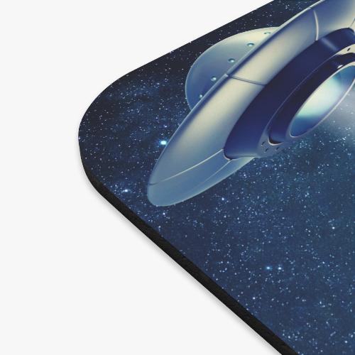 Shibe Skateboarding UFO Abduction Mouse Pad