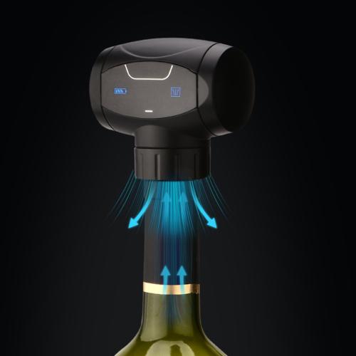 Auto Vacuum Wine Saver Cap - Electronically Seals and Preserves Wine for Long-Lasting Freshness