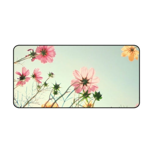 Floral Desk Mat - Flowers in the Field Desk Pad for Office and Home