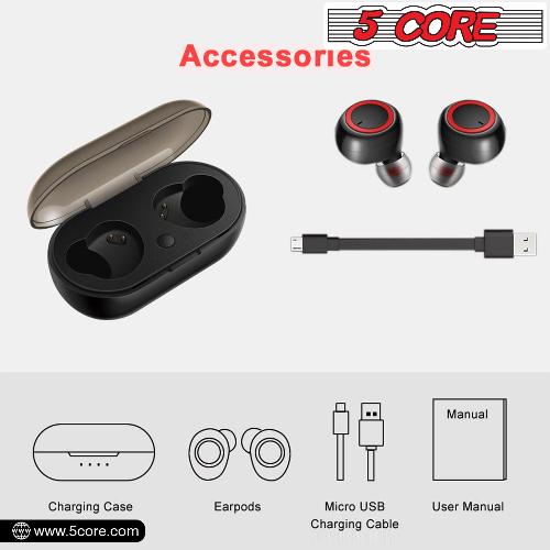 True Wireless Bluetooth Earbuds with 32-Hour Playtime, Active Noise Cancellation, and IPX8 Waterproof Rating | Wireless Earbuds for Crystal-Clear Sound and Comfortable Fit