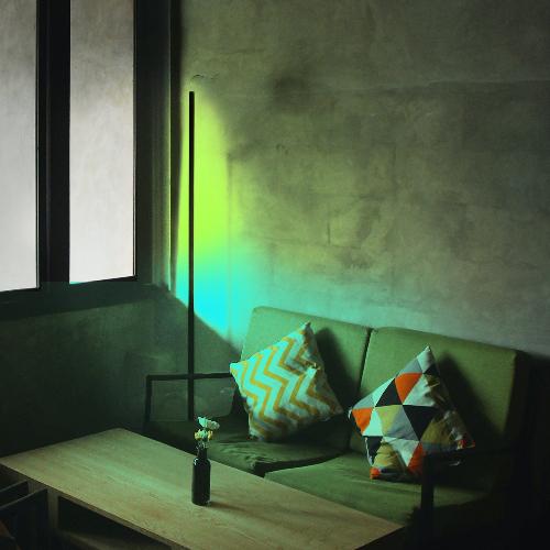 Lamp Depot Corner Floor Lamp – Minimalist LED with Remote Control, 16+ Million Colors, and 300+ Effects