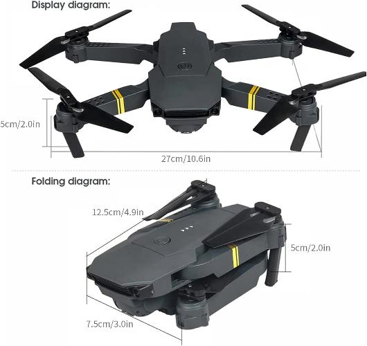 Foldable 4K HD Quadcopter Drone with 720P & 1080P Camera