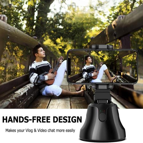 360-Degree Revolving Follow Me Selfie Holder – Smart Face Recognition Auto Selfie Stand for Live Streaming and Vlogging