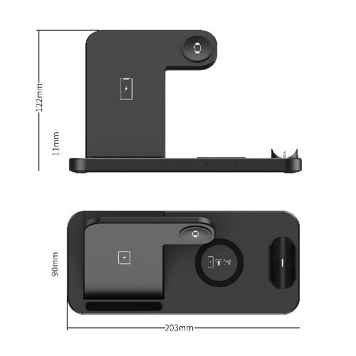 Wireless Charging Station for iPhone and Samsung - Fast Qi Charger with Multi-Device Support