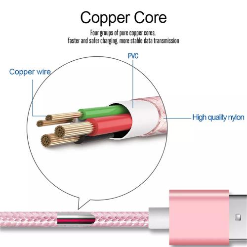 PBG 10FT iPhone and iPad Fast Charging Cable - Durable Nylon Braided Lightning Charger