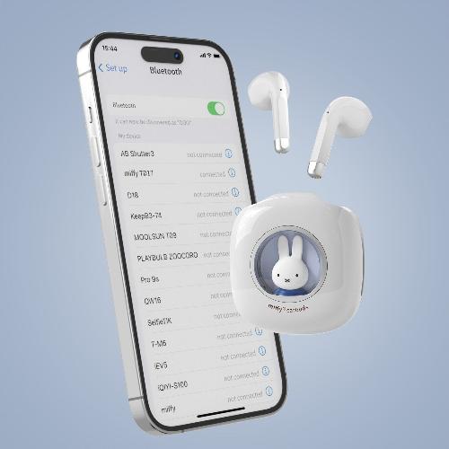 Bluetooth Wireless Earbuds Headset with Microphone | Cute In-Ear Headphones for Mobile and Office Use