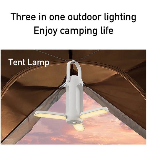 Portable LED Light USB Rechargeable Outdoor Folding Lamp Waterproof