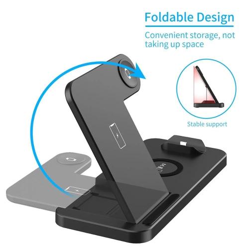 Wireless Charging Station for iPhone and Samsung - Fast Qi Charger with Multi-Device Support