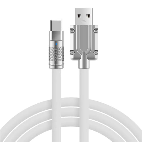 120W USB Type C Cable Super Fast Charging 7A Liquid Silicone