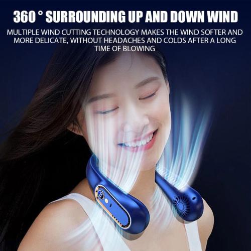 Portable Neck Fan - Ultra-Lightweight, Bladeless Cooling Fan with Adjustable Wind Speeds