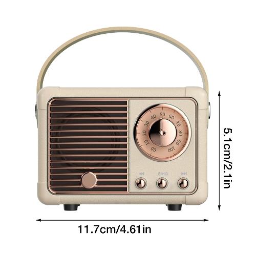 Bluetooth Retro Speaker with FM Radio