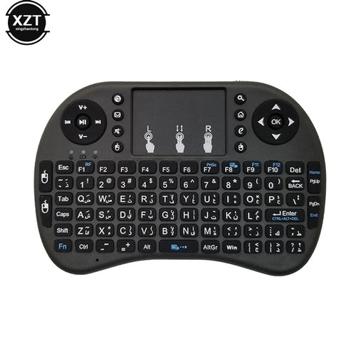 2.4G Mini Wireless Keyboard with 3-Color Backlit (English/Russian/Arab/Spanish/Hebrew)