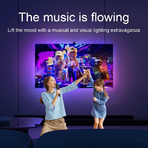 Smart RGB TV Backlights with Camera - Immersive Ambient LED Strip Lighting for Enhanced TV Viewing