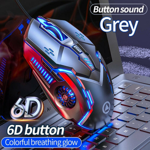 Dragon High-Precision 6-Button Gaming Mouse with 3200 DPI Adjustable Sensitivity