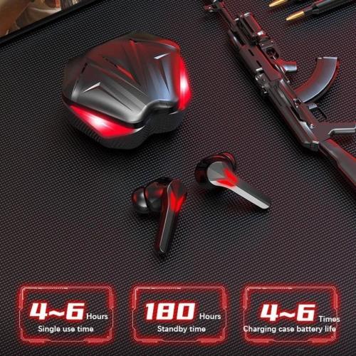 Red Flame True Wireless Bluetooth Earbuds – High-Performance Noise Cancelling Earphones with Secure Fit