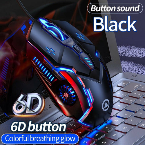 Dragon High-Precision 6-Button Gaming Mouse with 3200 DPI Adjustable Sensitivity