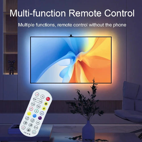 Smart RGB TV Backlights with Camera - Immersive Ambient LED Strip Lighting for Enhanced TV Viewing