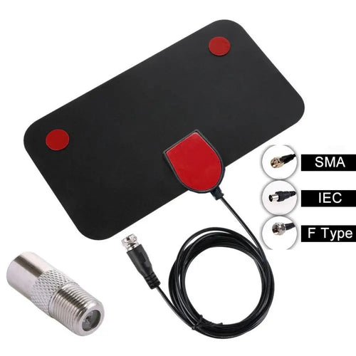 HD Indoor Amplified Digital TV Antenna - 200 Mile Range, High Gain, DAB Compatible