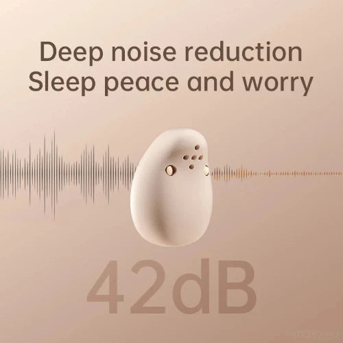 Mini Invisible Sleep Earbuds with Noise Cancelling and 24-Hour Battery - Bluetooth 5.3 Wireless Earplugs for Side Sleepers