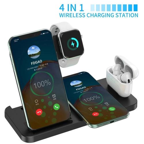 Wireless Charging Station for iPhone and Samsung - Fast Qi Charger with Multi-Device Support