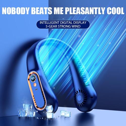 Portable Neck Fan - Ultra-Lightweight, Bladeless Cooling Fan with Adjustable Wind Speeds