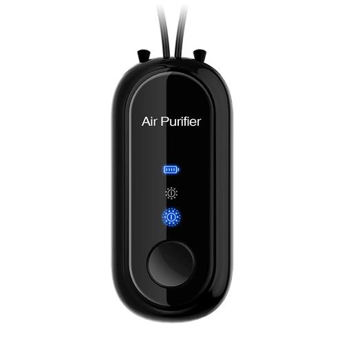 Portable Hanging-Neck Negative Ion Air Purifier – USB Rechargeable, Cartridge-Free, and Effective Odor Removal