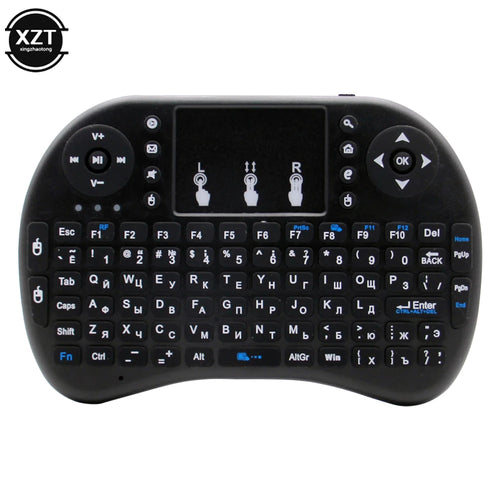 2.4G Mini Wireless Keyboard with 3-Color Backlit (English/Russian/Arab/Spanish/Hebrew)