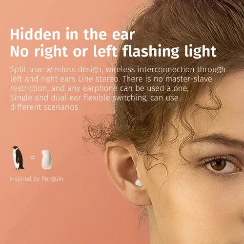 Mini Invisible Sleep Earbuds with Noise Cancelling and 24-Hour Battery - Bluetooth 5.3 Wireless Earplugs for Side Sleepers