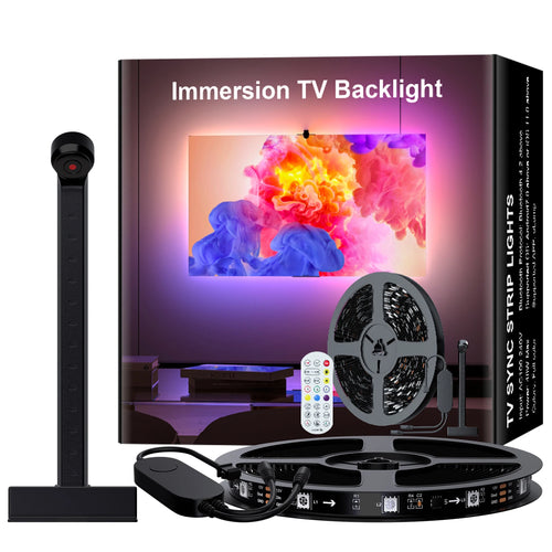 Smart RGB TV Backlights with Camera - Immersive Ambient LED Strip Lighting for Enhanced TV Viewing