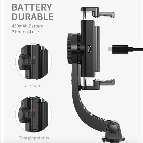 3-in-1 Mobile Phone Stabilizer: Selfie Stick, Tripod, and Gimbal Stabilizer