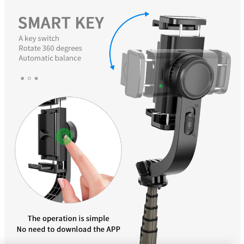 3-in-1 Mobile Phone Stabilizer: Selfie Stick, Tripod, and Gimbal Stabilizer