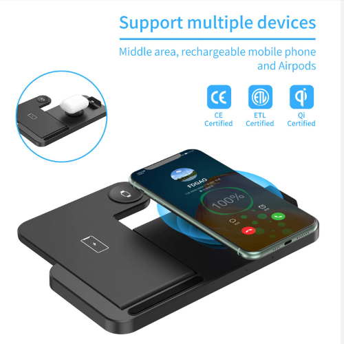 Wireless Charging Station for iPhone and Samsung - Fast Qi Charger with Multi-Device Support