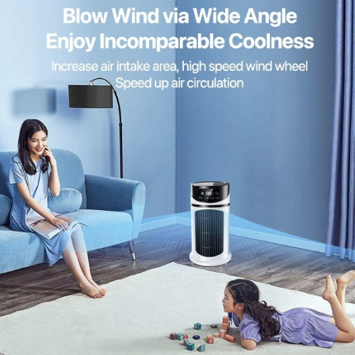 3-in-1 Mini Portable Water Air Cooling Fan – Blowing, Cooling, and Humidifying Functions with USB Power