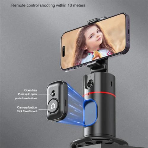 SmartTrack Stabilizer with Facial Tracking & Detachable Selfie Stick – Advanced Smartphone Gimbal for Steady Shots