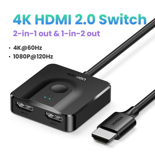 8K HDMI Switch & Splitter, Female-Female HDMI Cable with 4K Support, CE/FCC/RoHS Certified