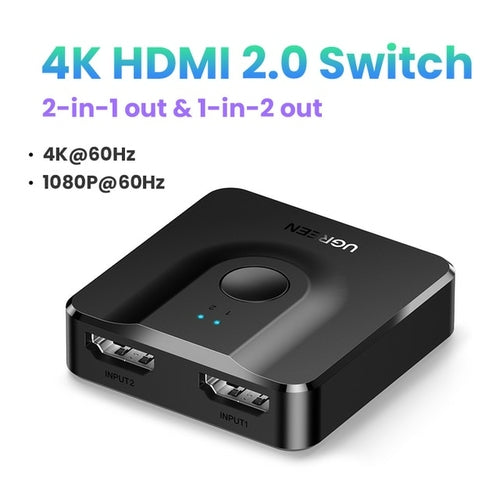 8K HDMI Switch & Splitter, Female-Female HDMI Cable with 4K Support, CE/FCC/RoHS Certified