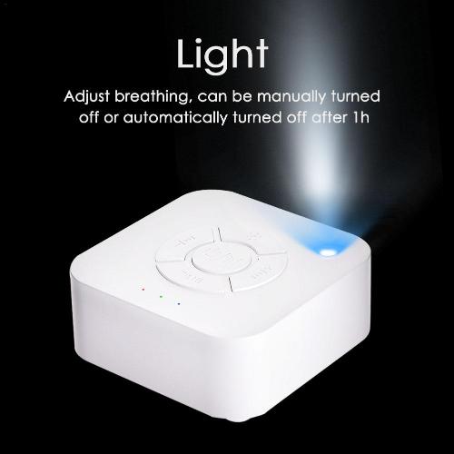 USB Rechargeable Sleep Sound Machine - Portable Sleeping Monitor with 36-Hour Battery Life and Timed Shutdown