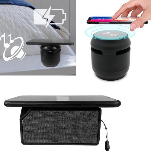 Bluetooth Speaker with Wireless Charging Pad