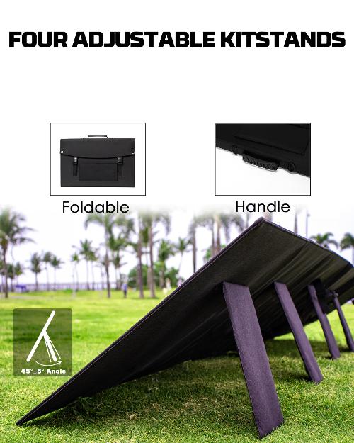 Powerwin 100W Foldable Solar Panel – Portable Solar Charger for Power Stations and USB Devices