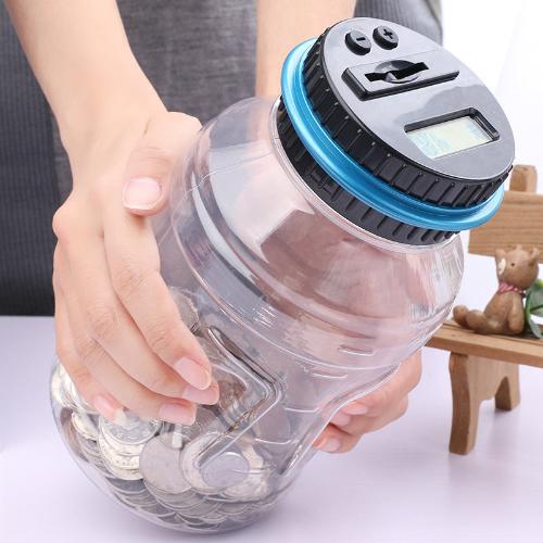 Digital Coin Counting Money Box with LCD Display - Accurate Savings Tracker