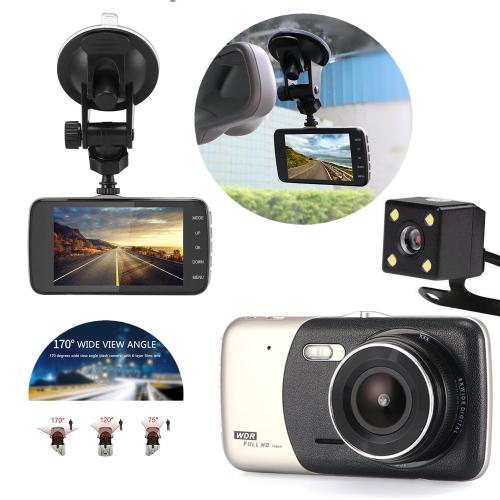 4" Dual Lens 1080P FHD 1.0MP Dash Cam