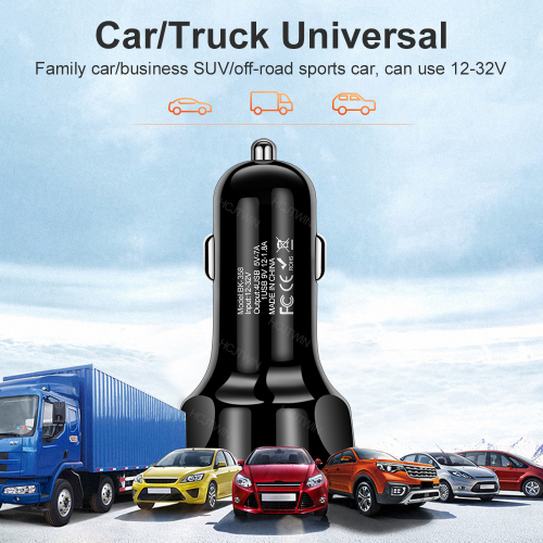 4-Port USB Car Charger 7A QC3.0